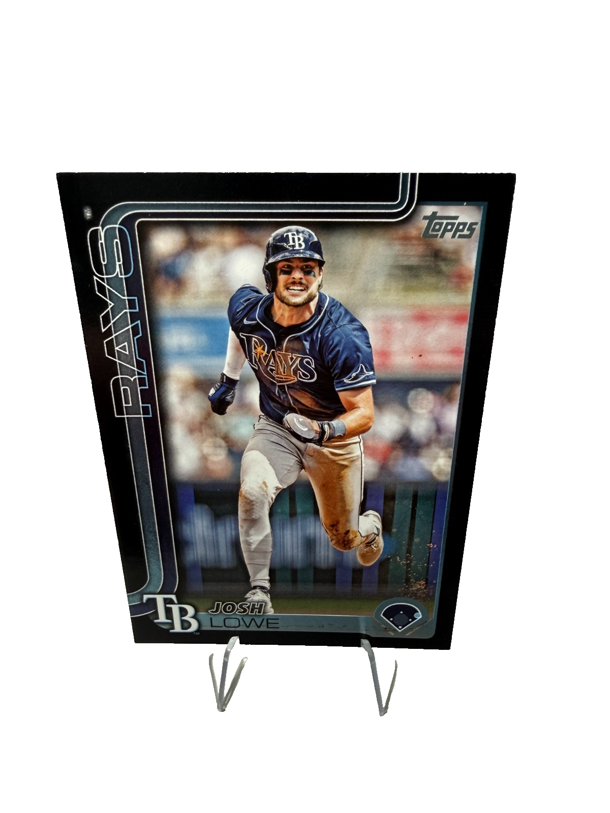 Josh Lowe 2025 Topps Series 2 Black /74 #497 Rays