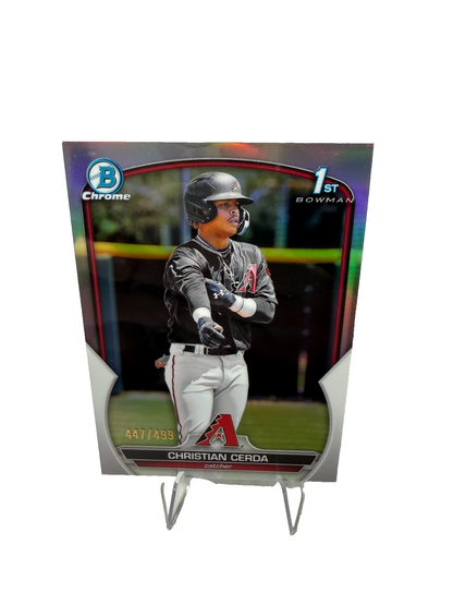 Christian Cerda 2023 Bowman Chrome 1st Refractor /499 #BCP-56 Diamondbacks