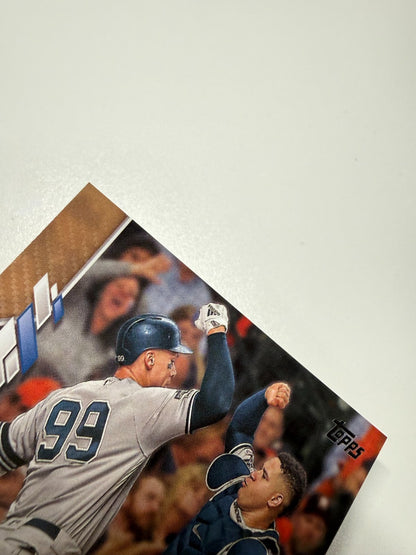 Aaron Judge Gary Sanchez 2020 Topps Series 2 Gold /2020 #591 Yankees