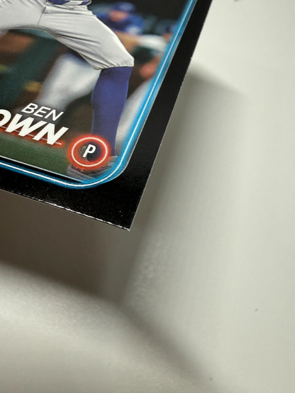 Ben Brown 2024 Topps Update Series Black RC /74 #US183 Cubs
