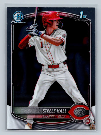 Steele Hall 2025 Bowman Draft Chrome 1st #BDC-20 Reds