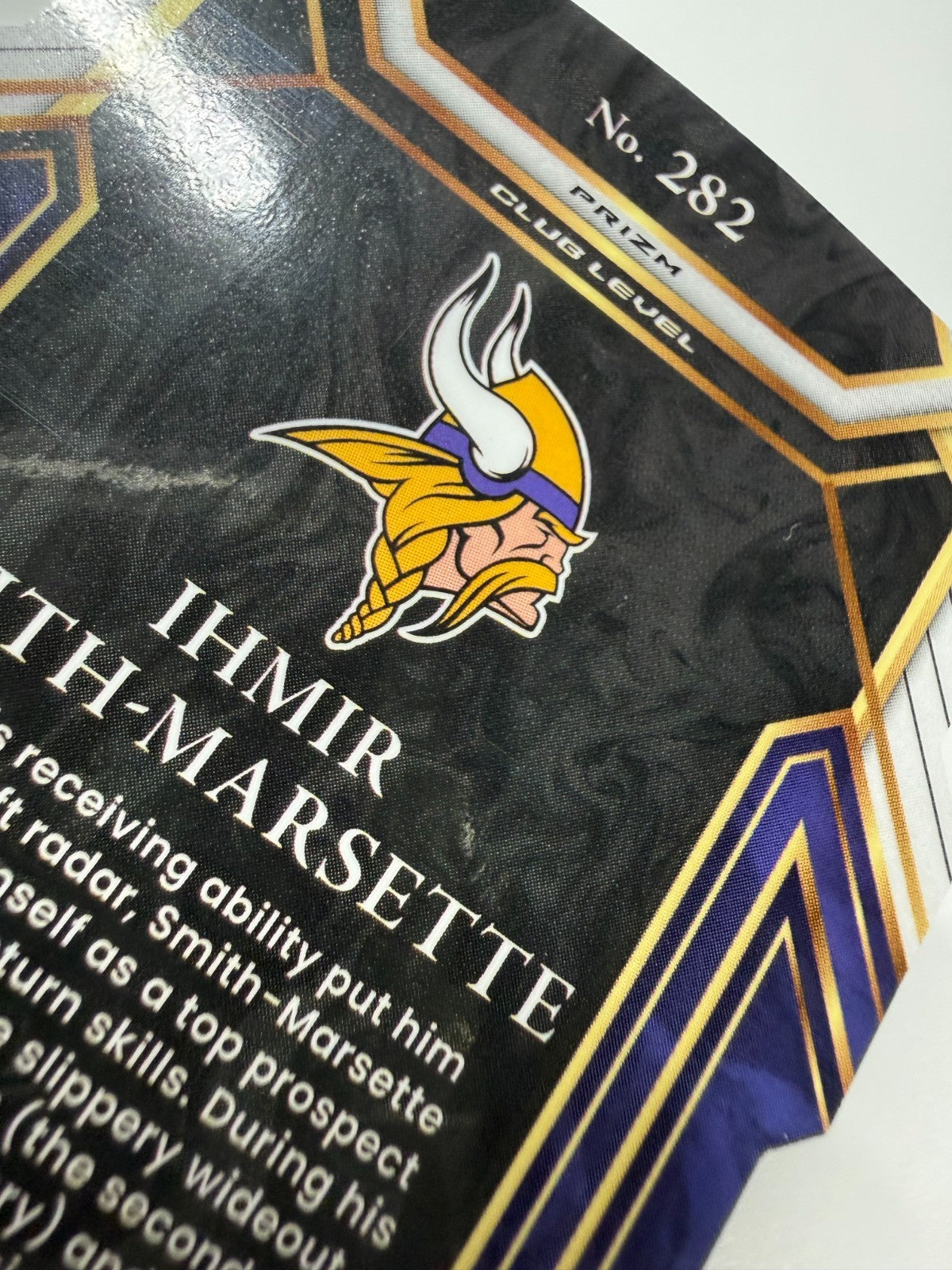 Ihmir Smith-Marsette 2021 Panini Select Concourse Zebra Die Cut Prizm RC #82