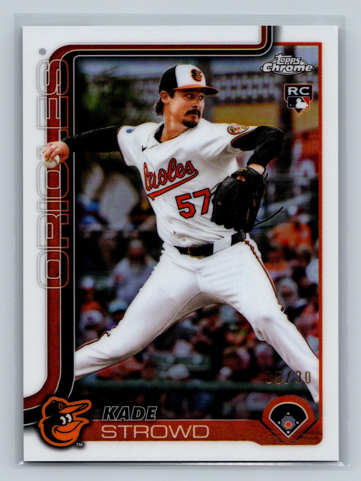 Kade Strowd 2025 Topps Chrome Updatre Series White Refractor RC /30 #USC193