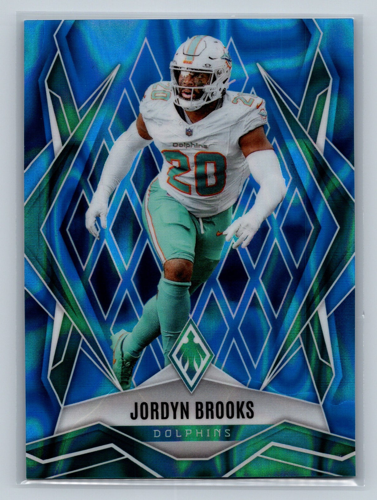 Jordyn Brooks 2025 Panini Phoenix Light Blue Lava /325 #19 Dolphins