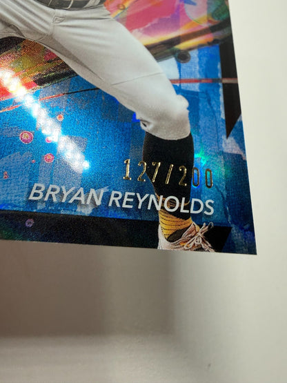 Bryan Reynolds 2024 Topps Finest Blue Refractor /200 #6 Pirates