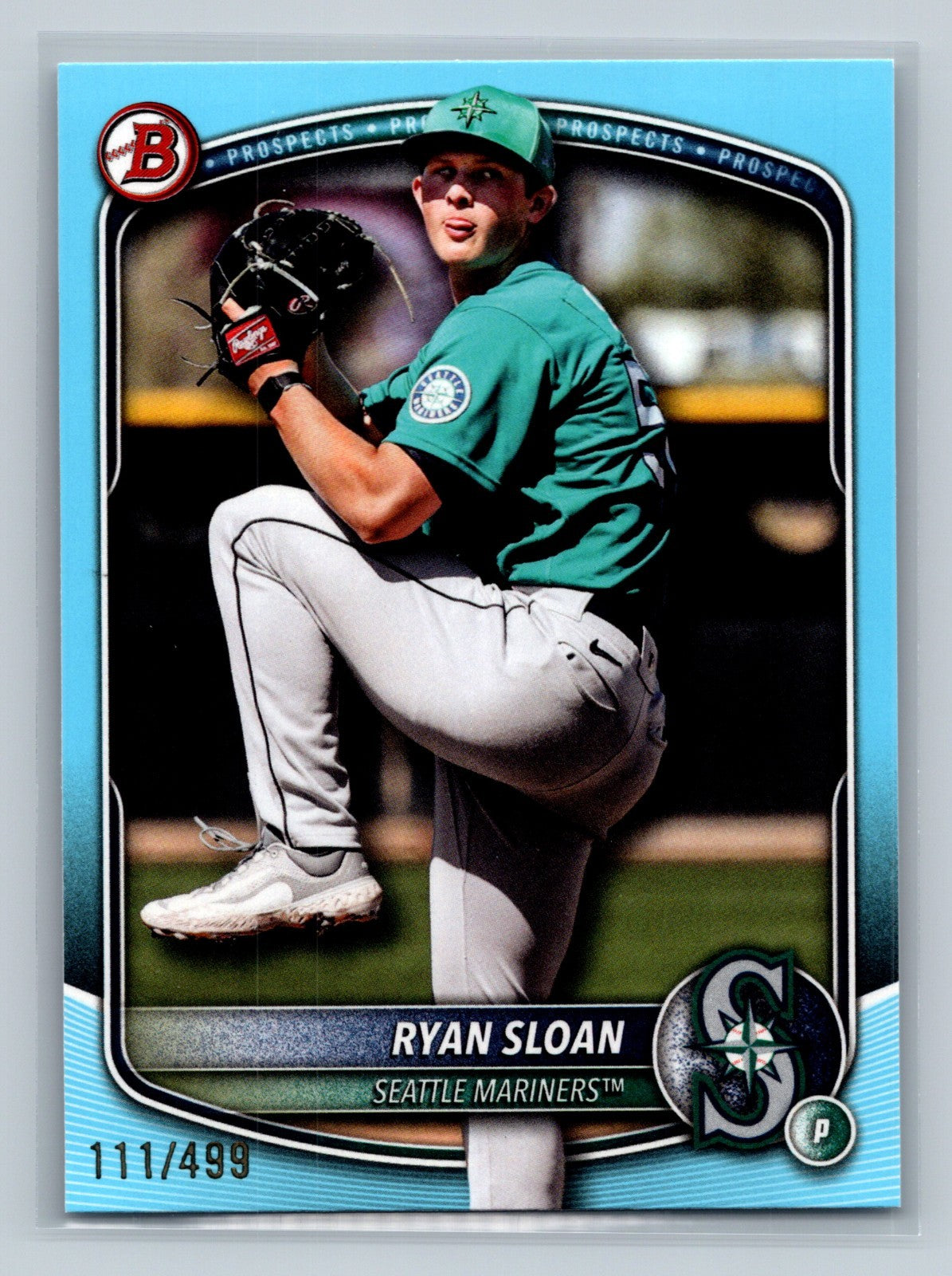 Ryan Sloan 2025 Bowman Draft Paper Sky Blue /499 #BD-94 Mariners