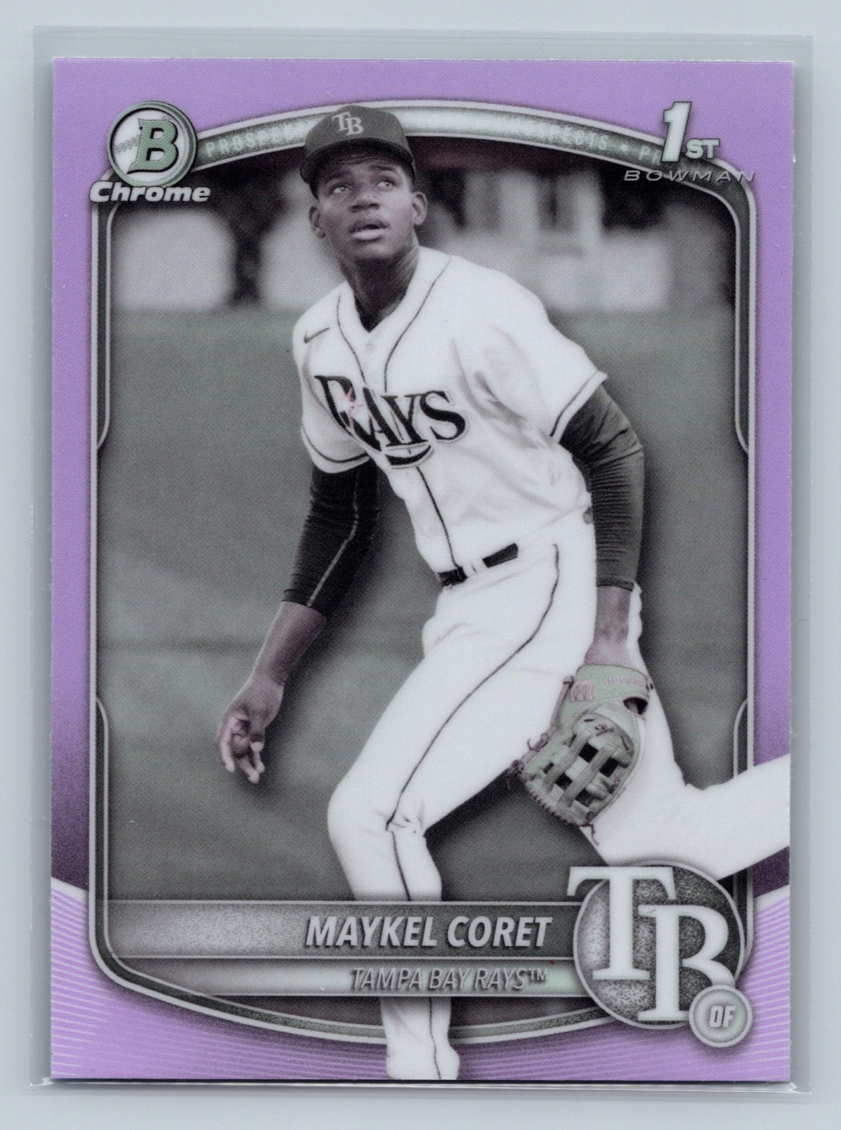 Maykel Coret 2025 Bowman Chrome 1st Pearl Refractor #BCP-240 Rays