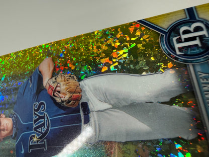Cooper Kinney 2022 Bowman Chrome Prospect Yellow Mini Diamond Refractor /75