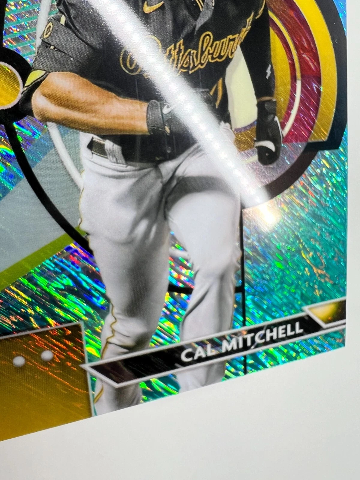 Cal Mitchell 2023 Topps Finest Aqua Shimmer Refractor RC /175 #31 Pirates