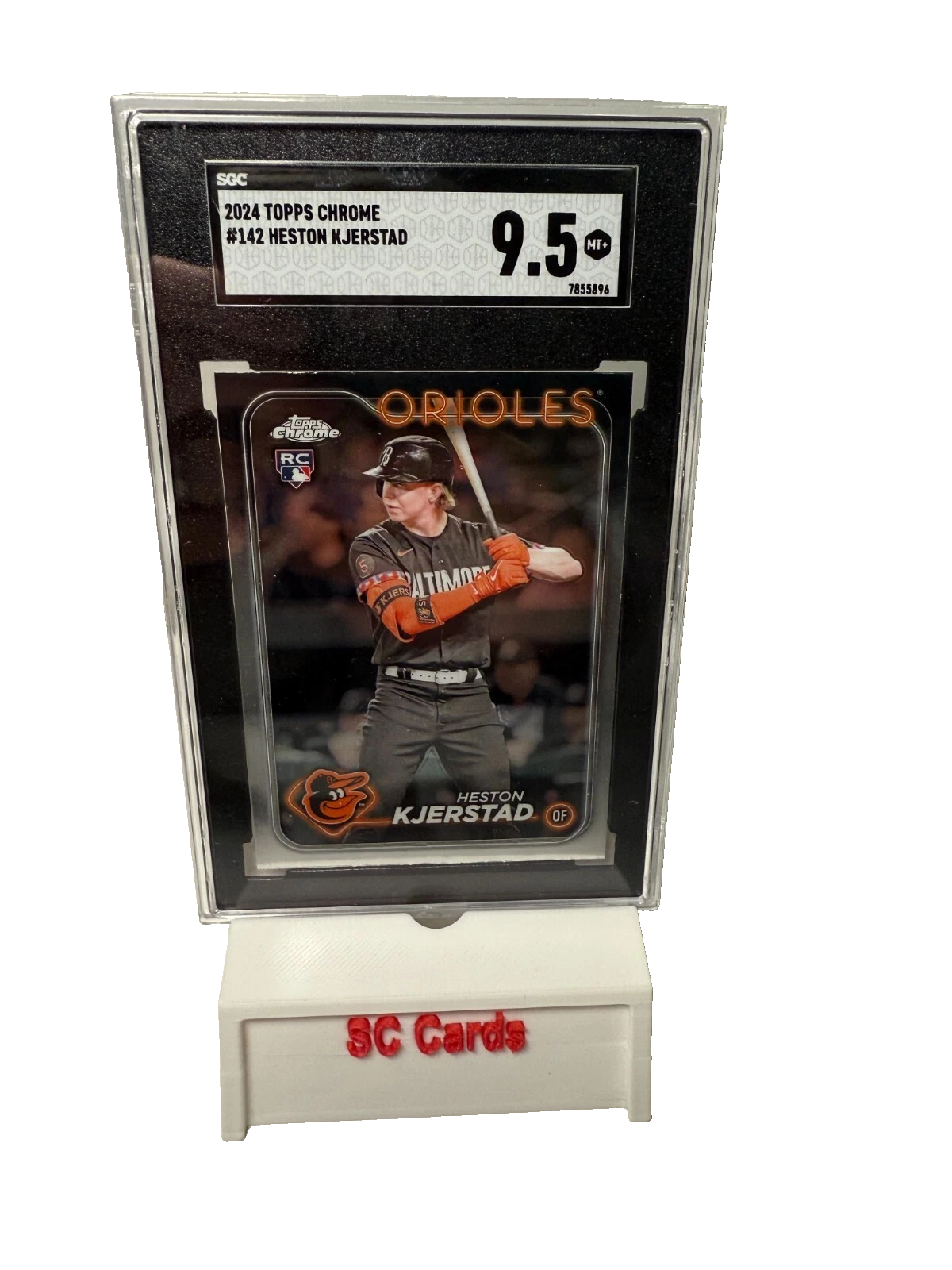 Heston Kjerstad 2024 Topps Chrome RC #142 Orioles SGC 9.5