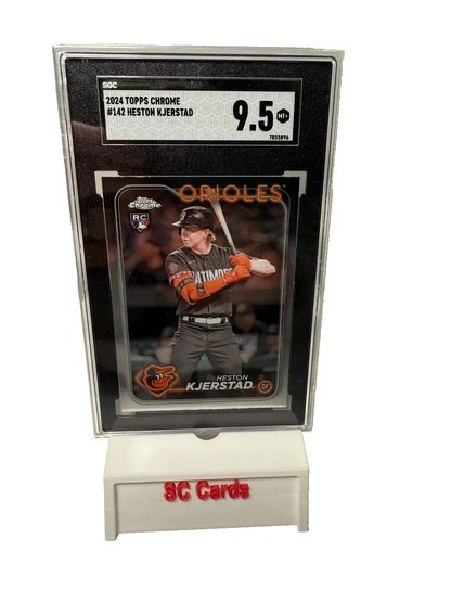 Heston Kjerstad 2024 Topps Chrome RC #142 Orioles SGC 9.5