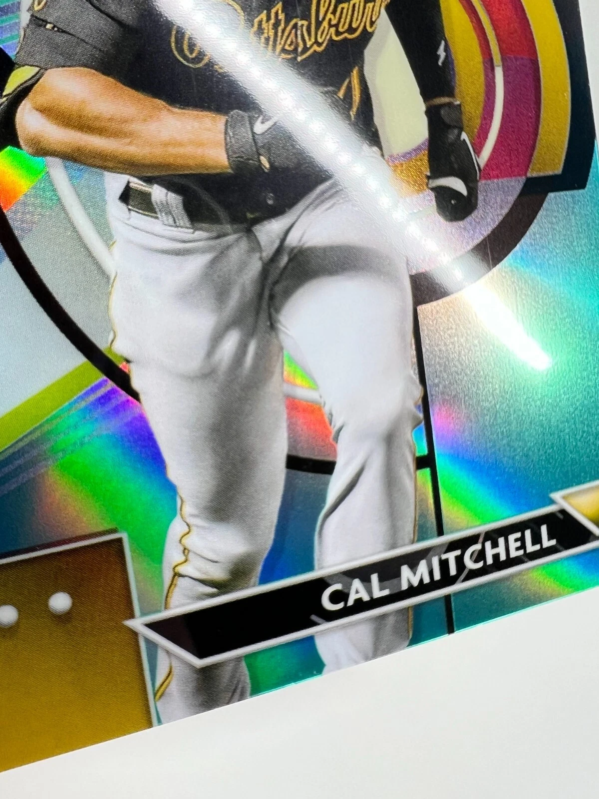 Cal Mitchell 2023 Topps Finest Aqua Refractor /199 RC #31 Pirates
