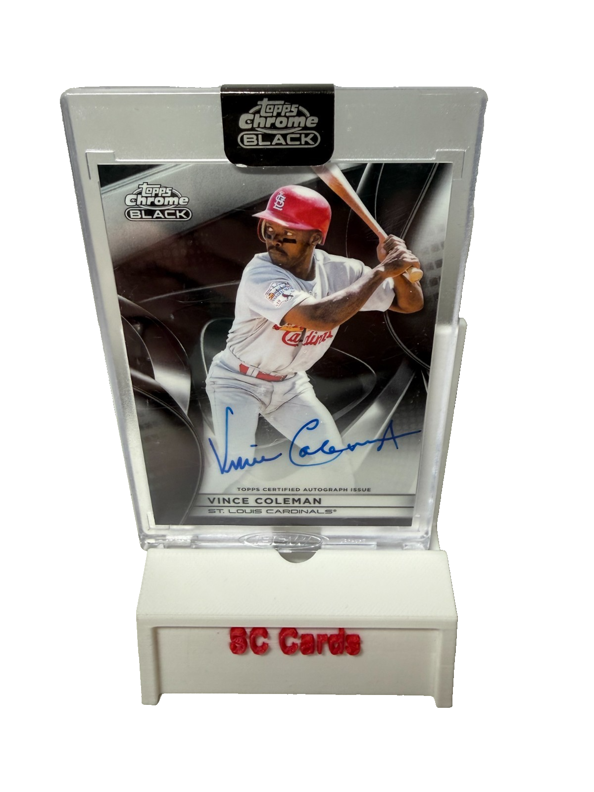 Vince Coleman 2025 Topps Chrome Black Auto #CBA-VC Cardinals