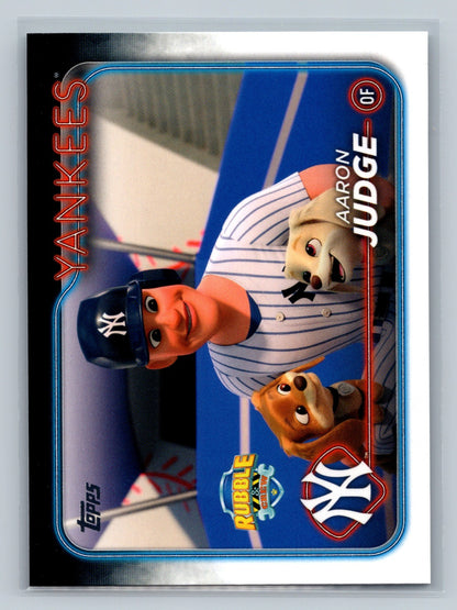 Aaron Judge 2024 Topps Update Series Paw Patrol Rubble & Crew #PP-2 Yankees