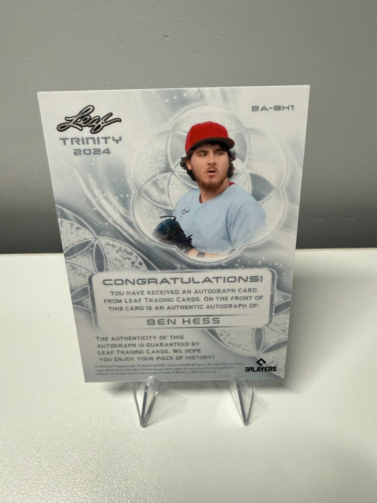 Ben Hess 2024 Leaf Trinity Green Auto /25 #BA-BH1