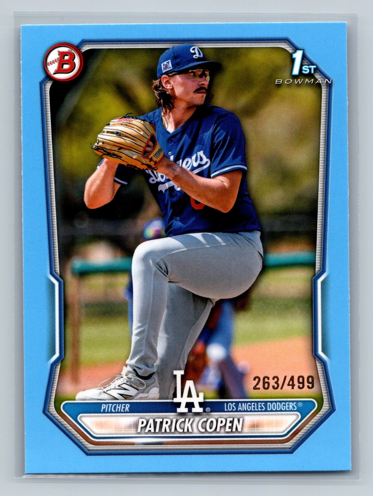 Patrick Copen 2026 Bowman 1st Paper Sky Blue /499 #BP-138 Dodgers