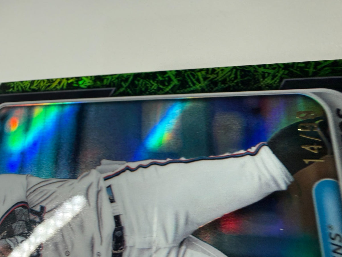Deyvison De Los Santos 2024 Bowman Draft Chrome Green Grass Refractor /99