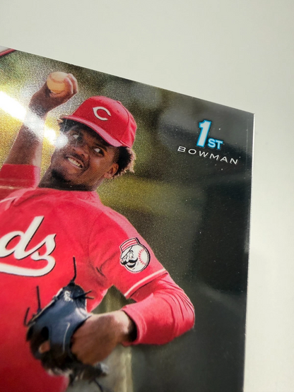 Kenya Huggins 2022 Bowman Draft Chrome 1st Auto #CDA-KH Reds