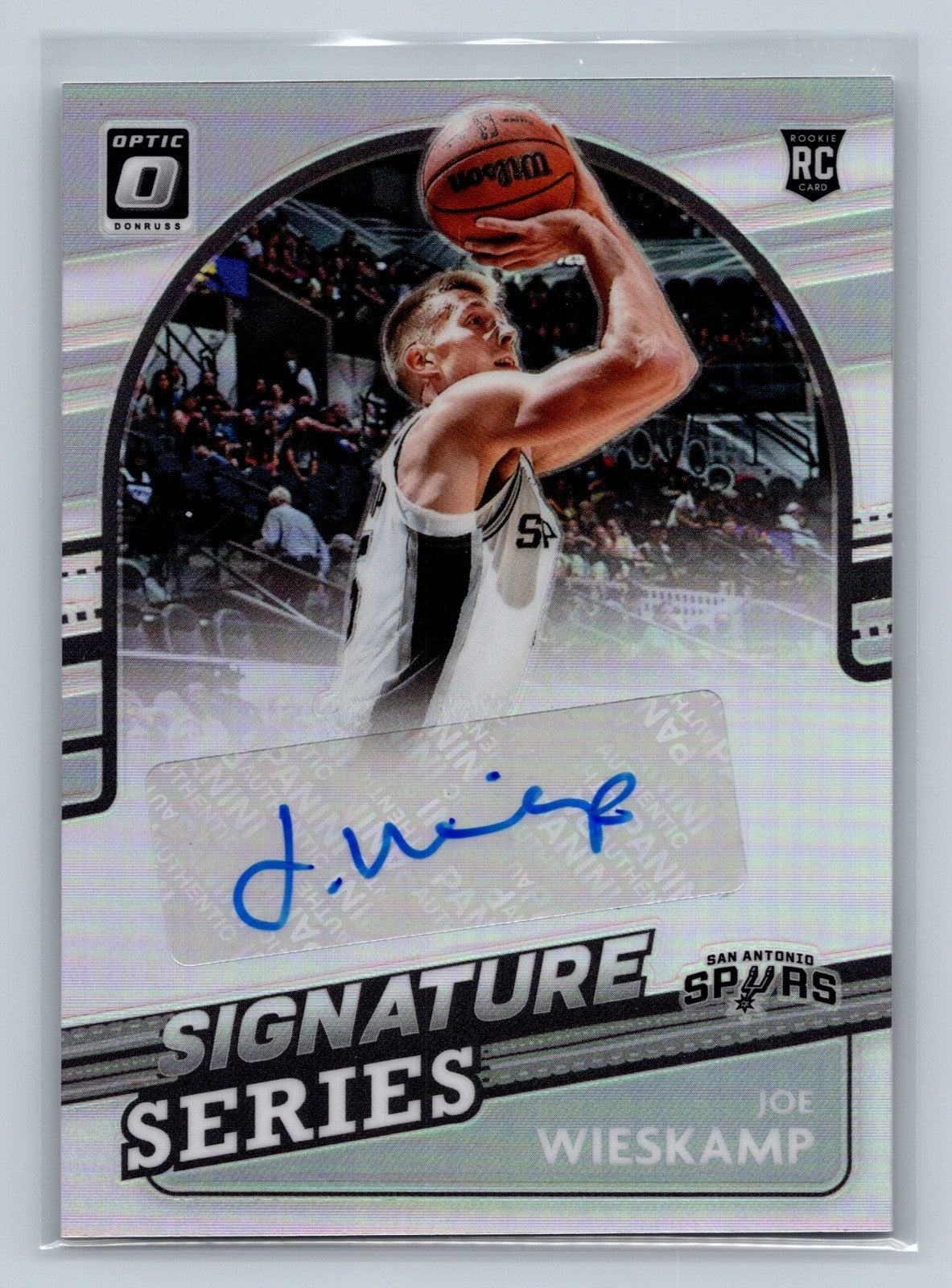 Joe Wieskamp 2021-22 Donruss Optic Signature Series Auto RC #SS-JWK Spurs