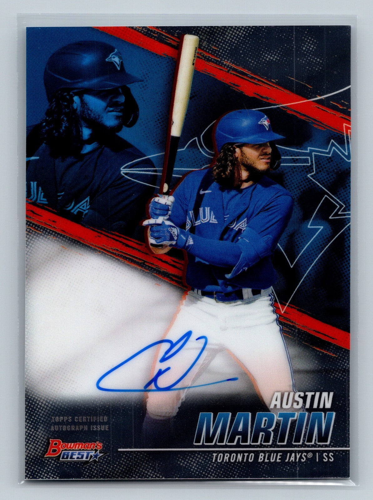 Austin Martin 2021 Bowmans Best Auto #B21-AM Blue Jays