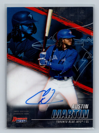 Austin Martin 2021 Bowmans Best Auto #B21-AM Blue Jays