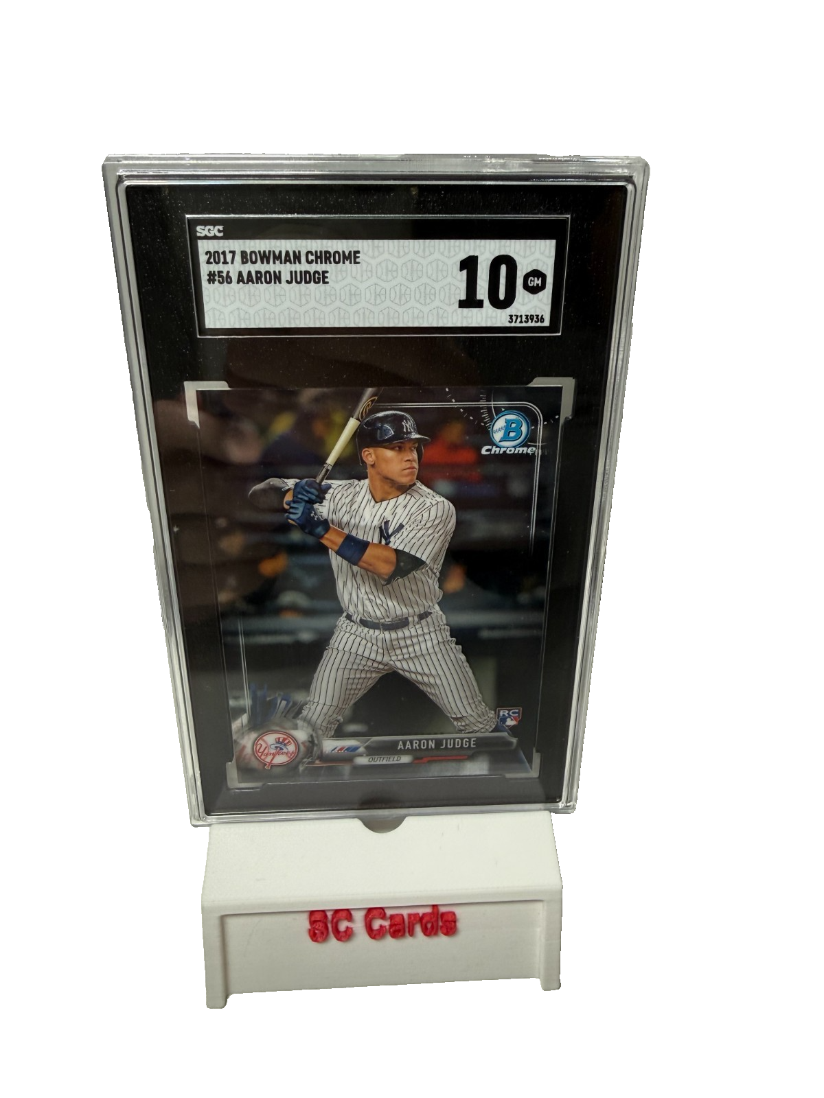 Aaron Judge 2017 Bowman Chrome RC #56 Yankees SGC 10 GEM MT
