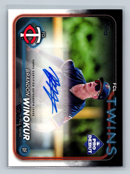 Brandon Winokur 2024 Topps Pro Debut Auto #PD-116 Twins