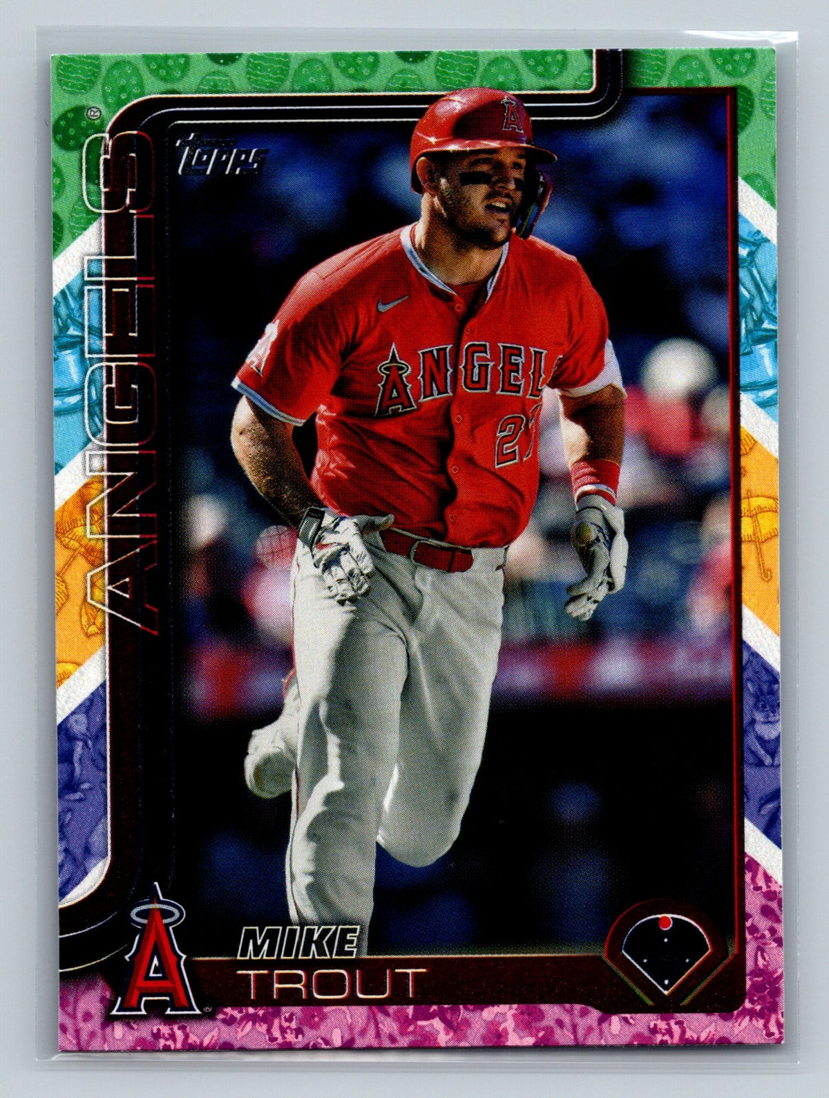 Mike Trout 2025 Series 1 Easter Egg Tin Holiday #200 Angels