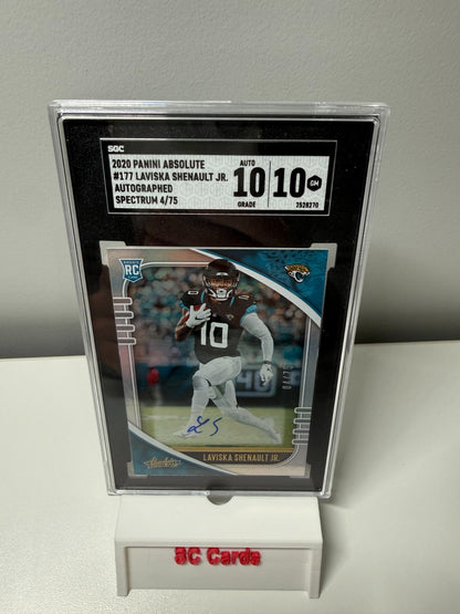 Laviska Shenault Jr 2020 Absolute Spectrum RC Auto /75 #177 SGC 10