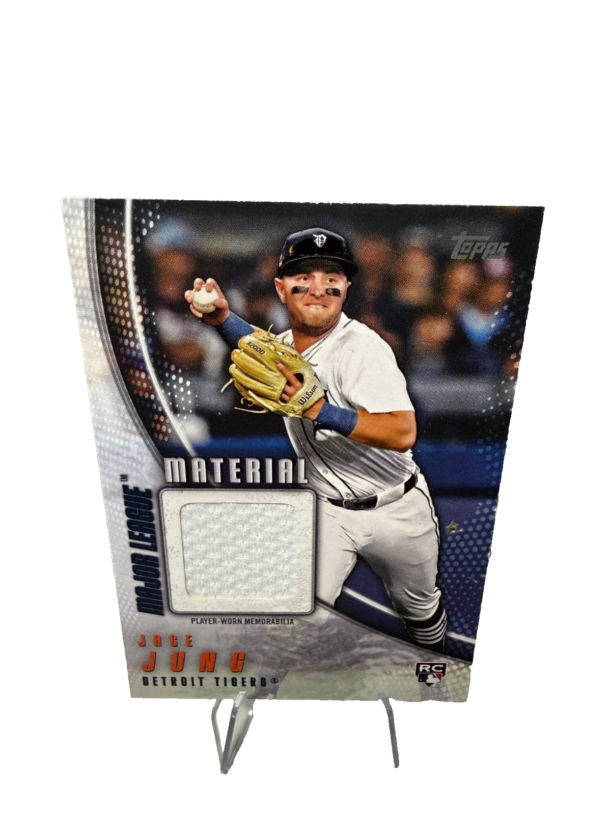 Jace Jung 2025 Topps Series 2 Major League Material Relic RC #MLM2-JJ Tigers