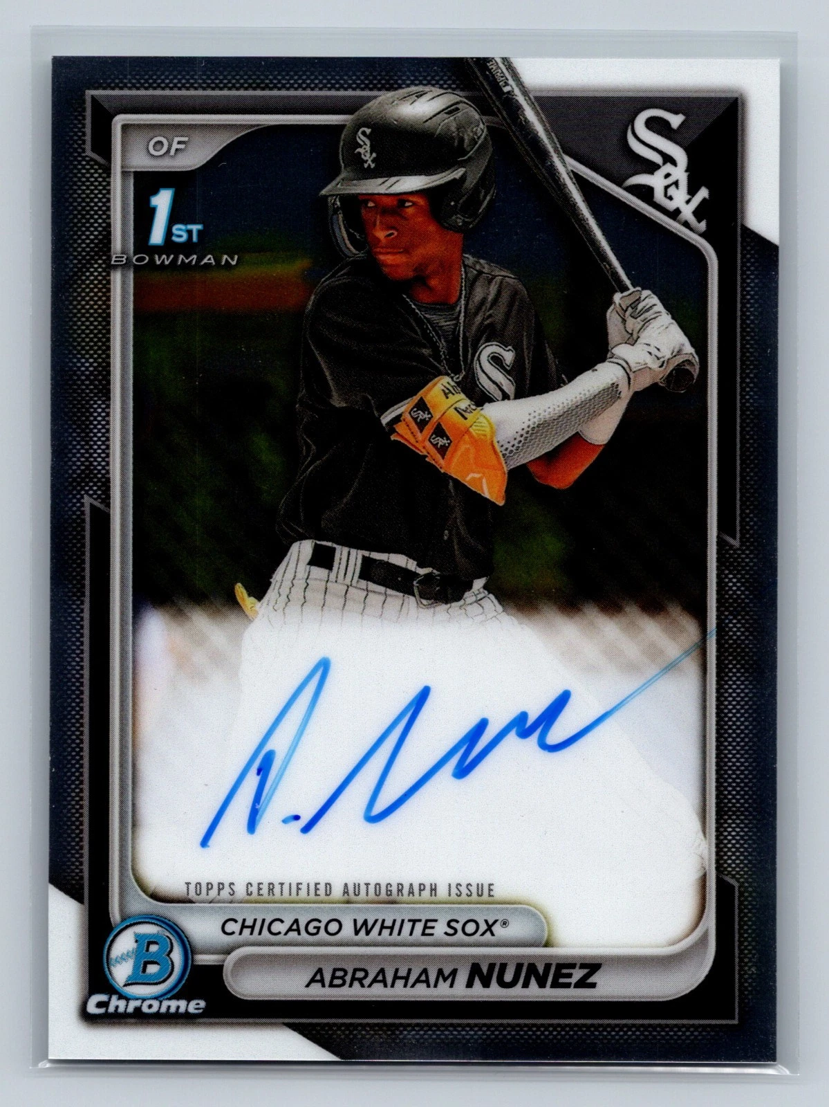 Abraham Nunez 2024 Bowman Chrome 1st Auto #CPA-ANZ White Sox