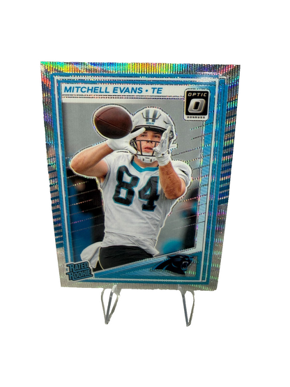 Mitchell Evans 2025 Panini Donruss Optic Wave Prizm RC /300 #254 Panthers