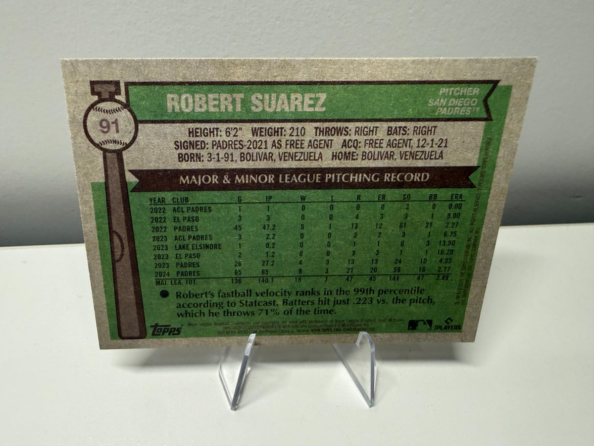 Robert Suarez 2025 Topps Heritage Bicentennial /200 #196 Padres