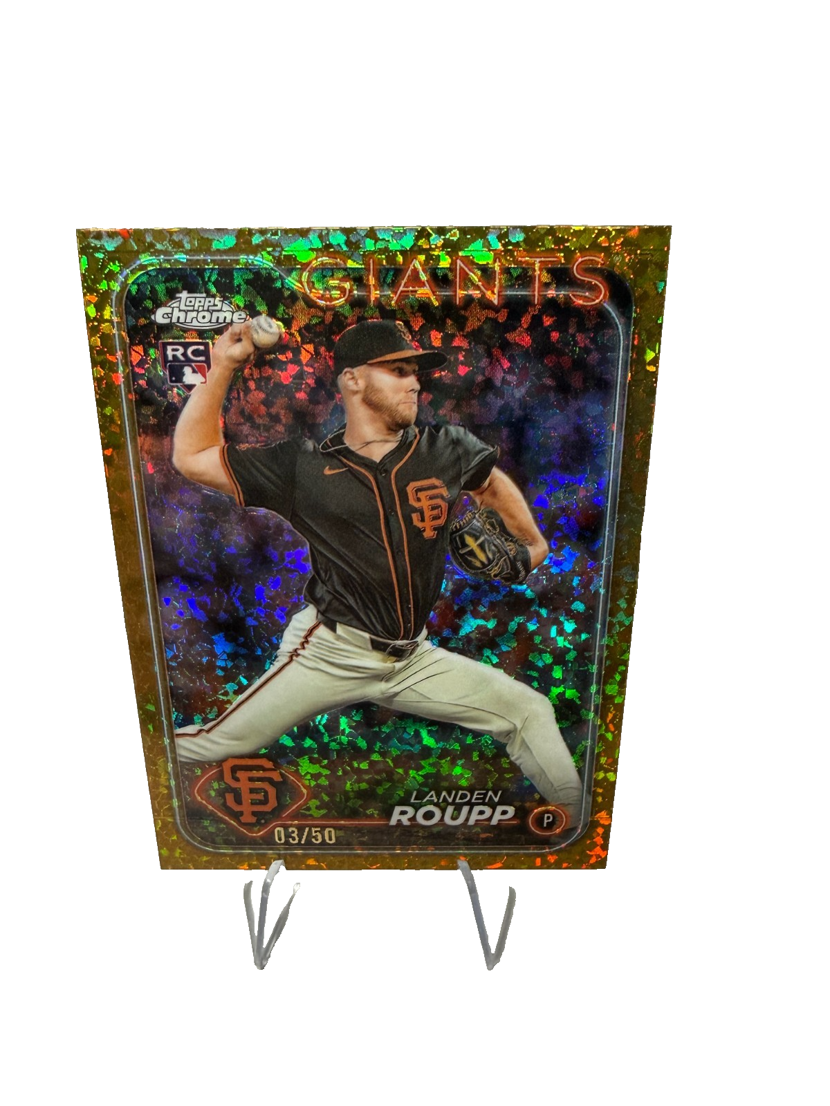 Landen Roupp 2024 Topps Chrome Update Gold Mini Diamond Refractor RC /50 #USC104