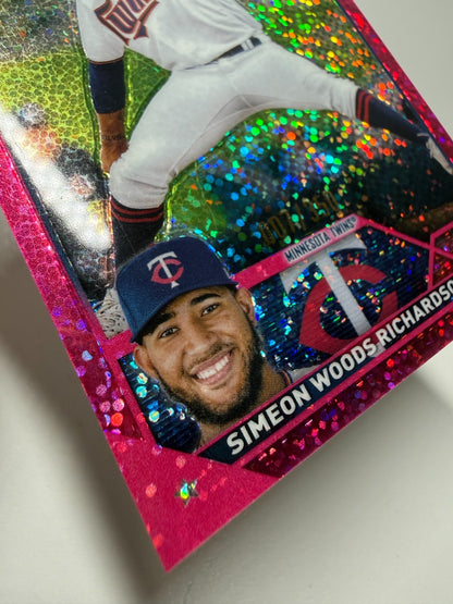 Simeon Woods Richardson 2023 Topps Chrome Magenta Speckle Refractor  RC /350