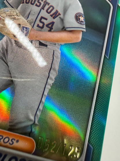 Jake Bloss 2024 Bowman Chrome 1st Aqua Refractor /125 #BCP-189 Astros