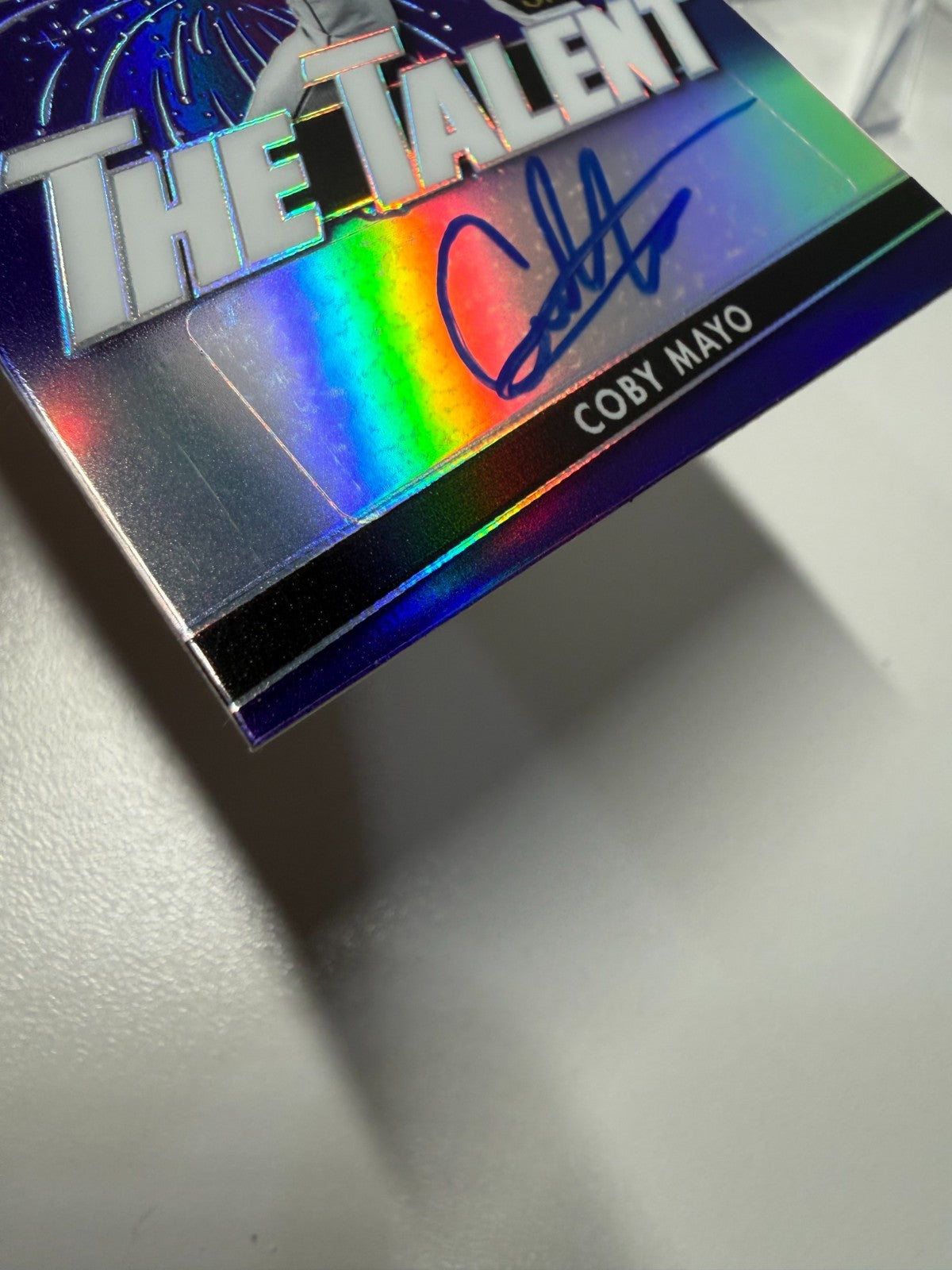 Coby Mayo 2020 Leaf Valiant The Talent Purple Auto /25 #TT-CM3 Orioles