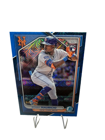Ronny Mauricio 2024 Bowman Chrome Blue Mojo Refractor RC /150 #24 Mets