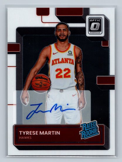 Tyrese Martin 2022-23 Panini Donruss Optic Rated Rookie Auto #234 Hawks