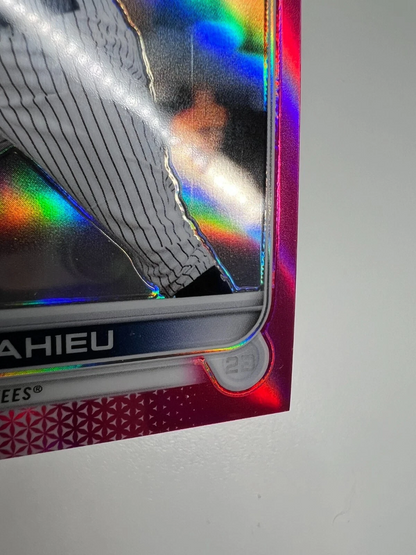 DJ LeMahieu 2022 Topps Chrome Pink Refractor /399 #20 Yankees