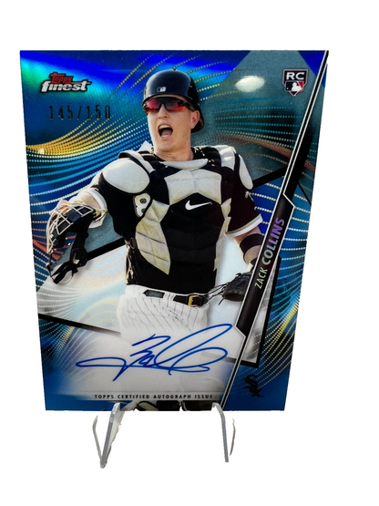 Zack Collins 2020 Topps Finest Blue Refractor Auto RC /150 #FA-ZC White Sox