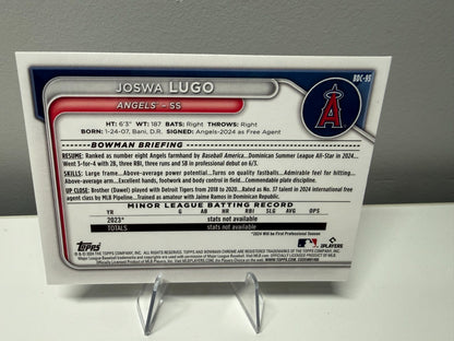 Joswa Lugo 2024 Bowman Draft Chrome Aqua Lunar Refractor /125 #BDC-93 Angels