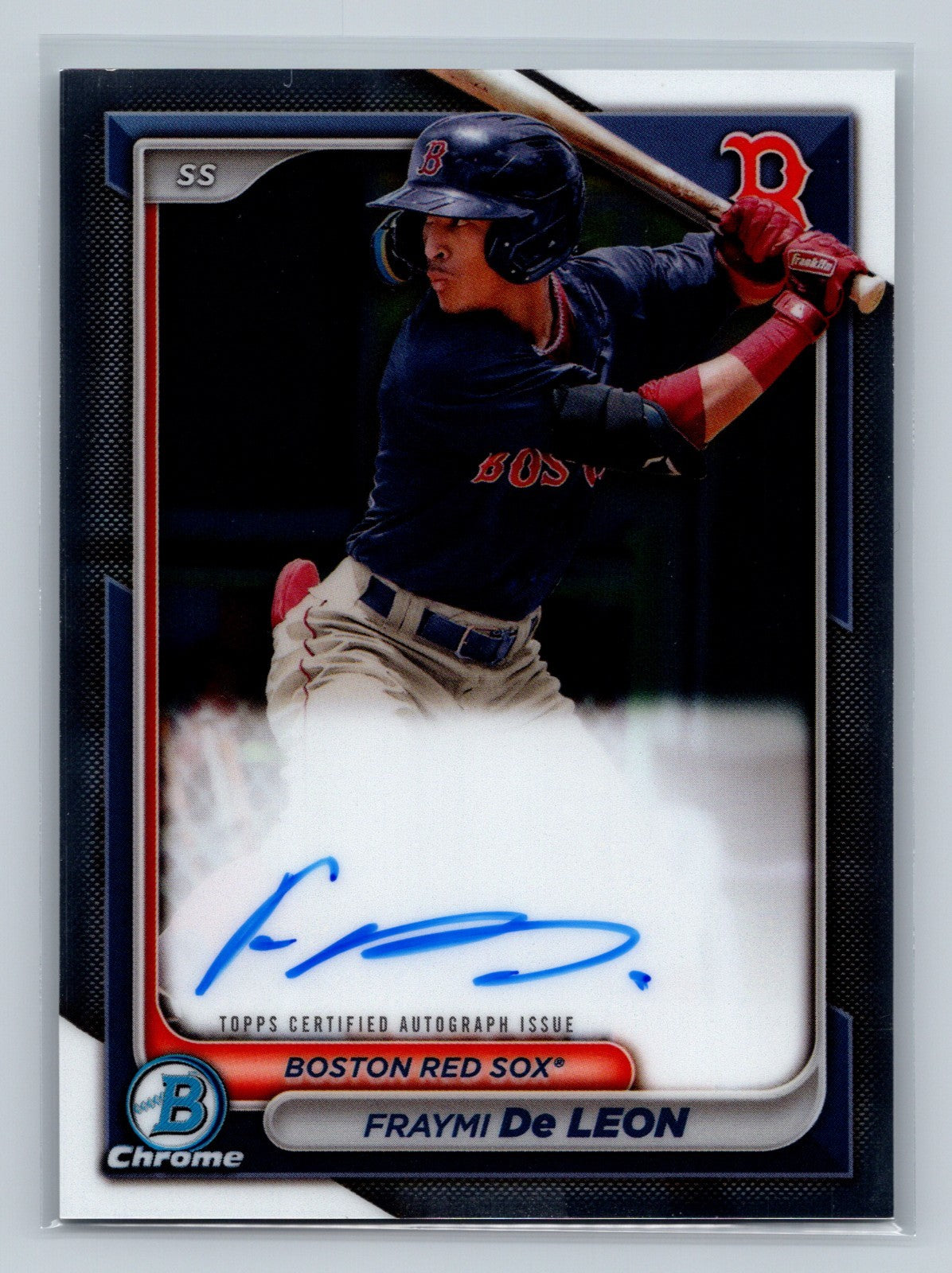 Fraymi De Leon 2024 Bowman Chrome Prospects Auto #CPA-FD Red Sox