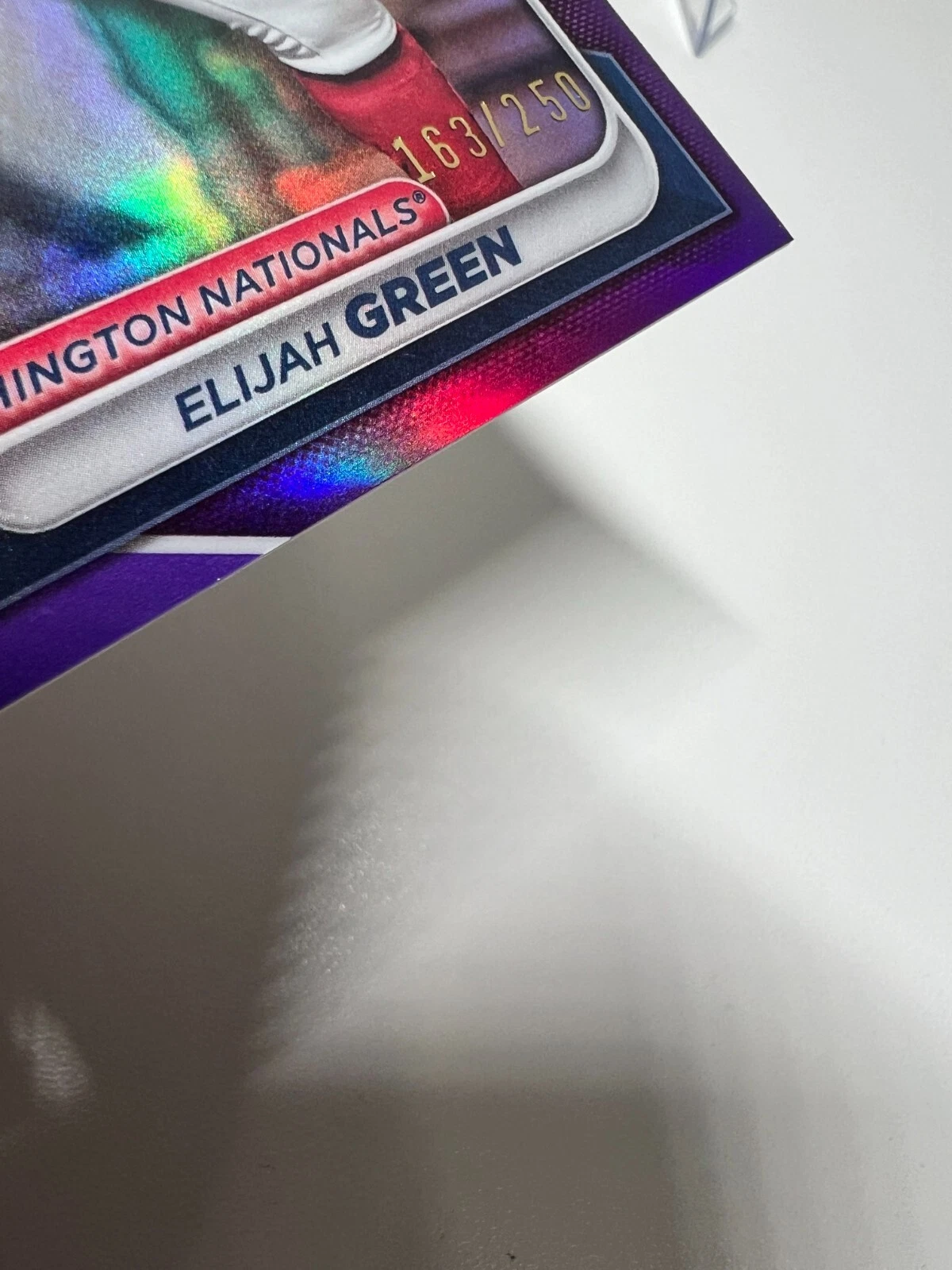 Elijah Green 2024 Bowman Chrome Prospect Purple Refractor /250 #BCP-72 Nationals