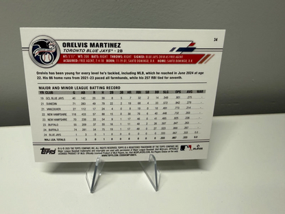 Orelvis Martinez 2025 Topps All-Star Game Green Foil RC /99 #34 Blue Jays