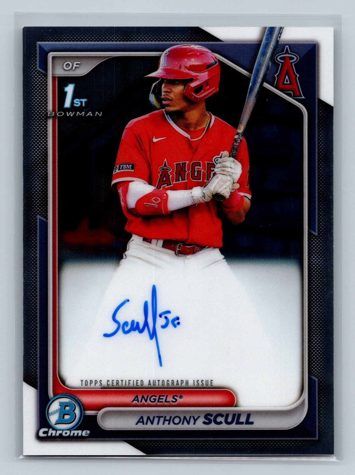 Anthony Scull 2024 Bowman Chrome 1st Auto #CPA-AS Angels