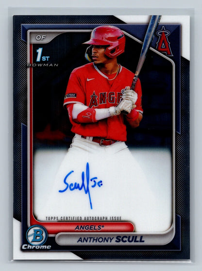 Anthony Scull 2024 Bowman Chrome 1st Auto #CPA-AS Angels