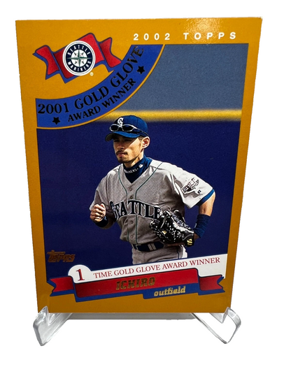 Ichiro 2002 Topps Gold Glove Award Card #704 Mariners