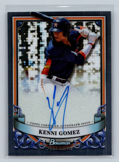 Kenni Gomez 2024 Bowman Sterling Auto #PA-KG Astros