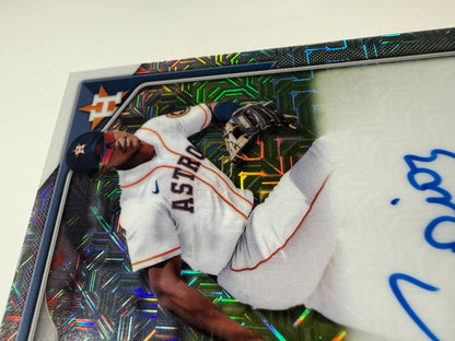Camilo Diaz 2024 Bowman Chrome Mega Box Mojo Refractor Auto #BMA-CDI Astros